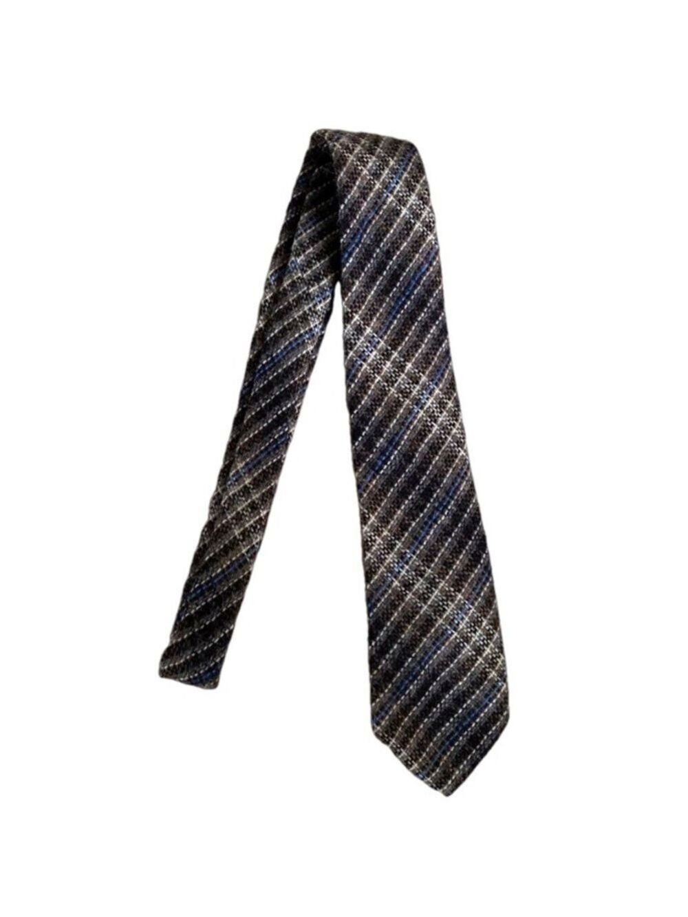 Vintage Craigmill Tie Shetland 100% Wool Made in Scotland 53”X3”